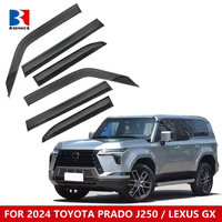 Accesorios de coche para Toyota 2024 Land Cruiser New Prado 250 LEXUS GX visera deflectores de viento protectores de lluvia y sol molde de inyección.