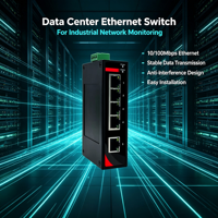 Switch Ethernet industriel non géré 16 ports pour montage sur rail DIN, Fast Ethernet 10/100Base-T, sans ventilateur, métal IP30, robuste pour utilisation en usine
