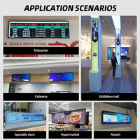 Señalización Digital para Bordes de Estantes en Supermercados y Tiendas Minoristas, Pantalla LCD Ultra Ancha, Pantalla Publicitaria de Grado Comercial