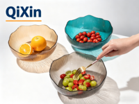 Chinees fabrieksgemaakte, op maat geïnjecteerde, milieuvriendelijke snack schaal met plantenpatroon, celadon fruitbord, BPA-vrij voor feestjes en thuisgebruik