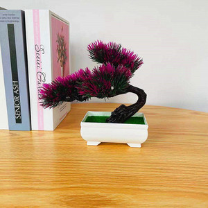 Mini Bonsaï Artificiel Qi Xing en Pot – Plantes Décoratives d'Intérieur en Plastique pour la Maison et le Bureau, Arbre Ornemental avec Pot - Product Image 3