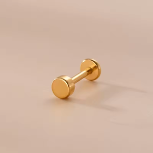 कस्टम G23 टाइटेनियम थ्रेडलेस लेरेट पिररिंग में पुश - Product Image 6