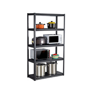 Étagère de rangement de cuisine à 5 niveaux en acier au carbone, organisateur métallique autoportant, étagère de présentation moderne non pliable