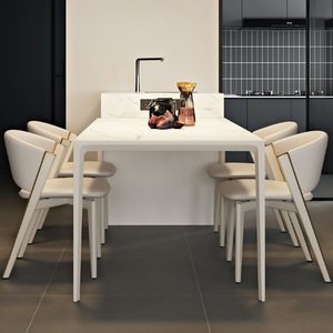 Chaise de salle à manger minimaliste italienne moderne avec dossier rembourré haut de gamme CC pour salle à manger, usage adulte - Product Image 2