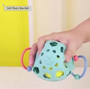 שאינו רעיל סיליקון רעשן חושי teether תינוק חושי בקיעת שיניים צעצוע רעשן משקולת מוסיקה סיליקון צעצוע
