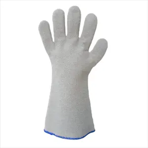 Resisting 250 Degree Centigrade Polyester Knitted Fabric Nitrile Coated Anti-scalding Heat Resistant Gloves For Food Processing