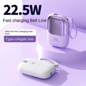 แบตเตอรี่ลิเธียม 18650 ความจุสูง 10000mAh/20000mAh  พาวเวอร์แบงค์สีสันสดใส ชาร์จเร็ว ขนาดเล็ก พกพาสะดวก - Product Image 3