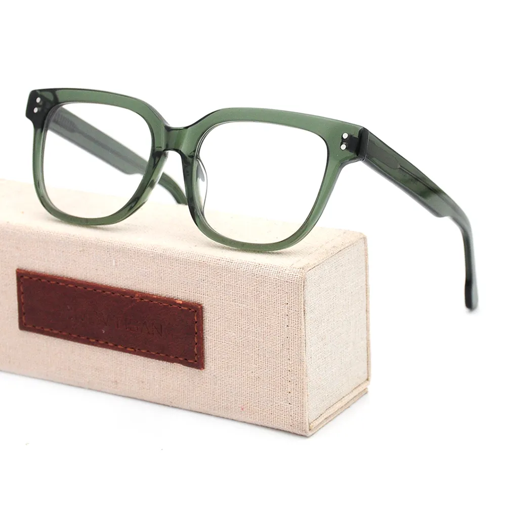 최고 품질의 프레임 독서 안경 블루 렌즈 맞춤 로고 안경