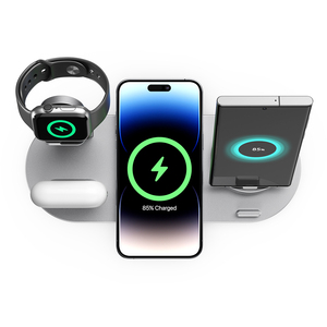 Support de charge sans fil multifonction 15W 4 en 1 avec station d'accueil QC3.0 et <span class=keywords><strong>chargeur</strong></span> à <span class=keywords><strong>induction</strong></span> pour <span class=keywords><strong>iPhone</strong></span> et montre connectée - Product Image 6