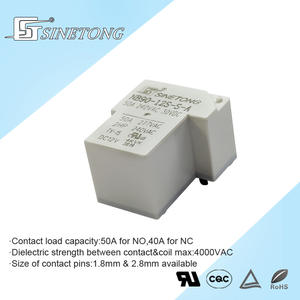 Sinetong NB90-12S-S-A4 4-Pin <b>Miniature</b> Electromagnetic Relay 50A 240VAC High-Voltage 12V 4KV 4000V 30VDC Sealed White 2.8mm - Product Image 2