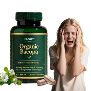 Cápsulas de Extracto de Bacopa de Fábrica Profesional para la Salud Cognitiva con Fórmula de Apoyo Cerebral, Servicio OEM ODM, Suministro al por Mayor - Product Image 1