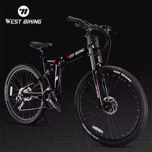 Bicicleta de Montaña Plegable WEST BIKING de 27 Velocidades con Doble Amortiguación, Horquilla de 27.5, Cuadro de Aluminio 6061, Bicicleta MTB Plegable - Product Image 1