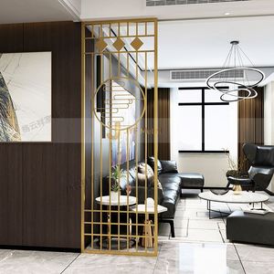 EX348 Modern Luxury Stainless Steel Multi Functional Durable <b>Wall</b> Hall Divider Laser Cut Partitions for Hotel Lobby - Product Image 4