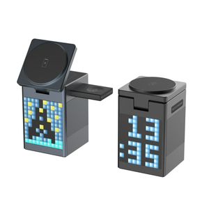 <span class=keywords><strong>Chargeur</strong></span> <span class=keywords><strong>sans</strong></span> <span class=keywords><strong>fil</strong></span> magnétique multifonctionnel <span class=keywords><strong>6</strong></span> en 1 avec écran LED et haut-parleur BT Puissance de sortie 10W Entrée 5V/2A - Product Image 1