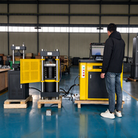 Machine d'essai de compression du béton servo-hydraulique 2000 kN, testeur de résistance à la flexion des cubes et des poutres, conforme aux normes ASTM EN ISO