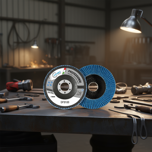 Disque à lamelles professionnel Fervi DF8100, disque abrasif sans fer pour le ponçage des métaux - Product Image 2