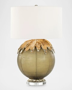 Contemporary LED Table <b>Lamps</b> for Home Decor Glass Body with Fabric <b>Shade</b> for Living Room Bedroom Reading Home Decoration - Product Image 3
