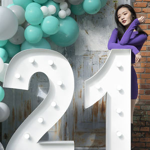 Letras LED Personalizadas de 4 pés, Letras e Números de Metal Iluminados, Letras Grandes de Marquee, Decoração de Presente para o Dia dos Namorados - Product Image 6