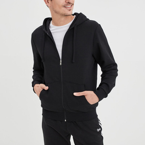 Sudadera con capucha para hombre con cremallera completa, bolsillo canguro, capucha con cordón ajustable, transpirable, ecológica, estilo casual urbano para el día a día - Product Image 2