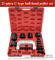 Extracteur de rotule de type C, outil d'assemblage de joint universel, manuel, en acier au carbone, pour bras de suspension inférieur automobile, 4-en-1, OEM