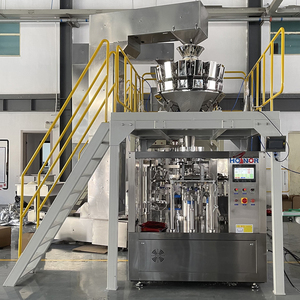 Báscula combinada de pesadora multicabezal con máquina de embalaje Nuts Chips Feed Granule Bag Packing Machine - Product Image 5