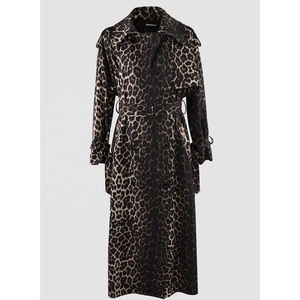 OUDINA Cappotto Lungo Invernale da Donna, Taglia XXL Plus, Sopra <span class=keywords><strong>il</strong></span> Ginocchio, Casual, Stampa Leopardata, Oversize - Product Image 1