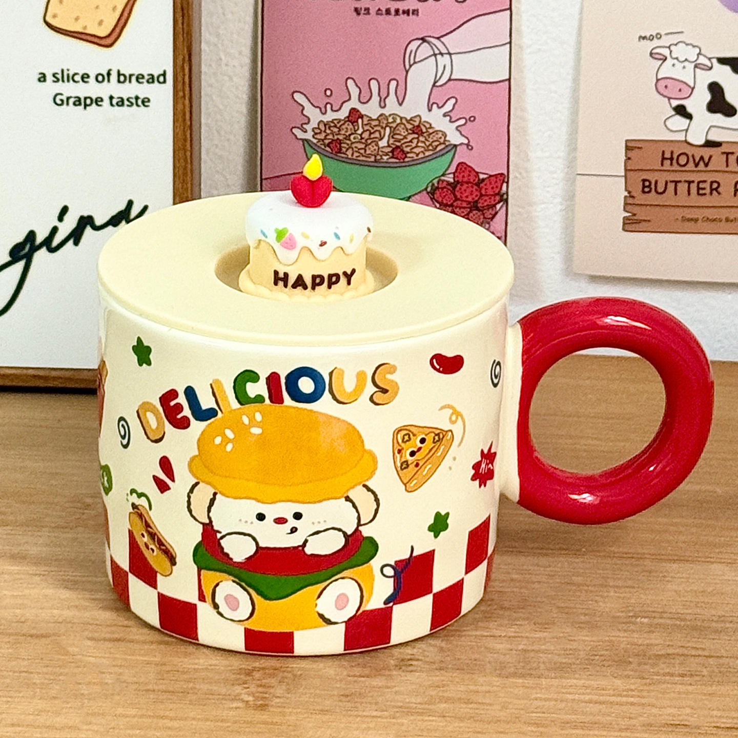 [Cup Lid] Circle Cup - Dog