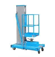 Plateforme élévatrice hydraulique électrique de 8 mètres en alliage d'aluminium pour travaux en altitude, ascenseurs pour opérations en haute altitude
