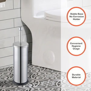 Porte-brosse <span class=keywords><strong>de</strong></span> toilette moderne colorée avec revêtement en métal et pp, porte-cylindre en acier inoxydable bon marché - Product Image 5