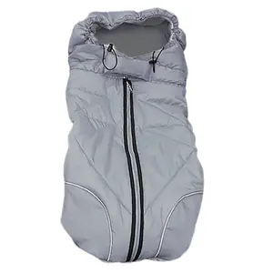 2022新しいスタイルの赤ちゃん寝袋ジグザグステッチ装飾された冬の寝袋フットマフ卸売寝袋メーカー