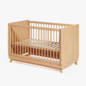 Solid Wooden Baby <strong>Cot</strong> with Modern Design and Guardrail Multi-functional Bed for Baby - Product Image 3