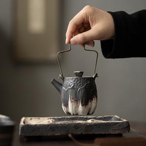 Juego <span class=keywords><strong>de</strong></span> té <span class=keywords><strong>de</strong></span> Kung Fu hecho a mano MSH, tetera pequeña antigua <span class=keywords><strong>de</strong></span> <span class=keywords><strong>gres</strong></span>, tetera individual - Product Image 5