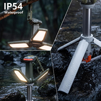 Lampe de travail LED télescopique ODM, lampe de camping, projecteur avec base magnétique, support pliable, tige extensible pour le camping