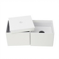 Boîte cadeau rigide personnalisable, étanche, écologique, avec couvercle réutilisable, doublure en éponge de 2 mm, finition vernie pour emballage de chaussures et de bougies, protection UV