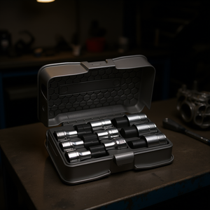 Juego de llaves de vaso N/C9 de 234 1/2 pulgadas con estuche para reparación automotriz - Product Image 3