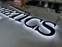 Enseigne de magasin à LED personnalisée Enseigne électronique extérieure rétroéclairée avec logo lettre 3d