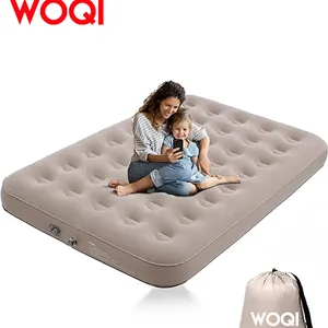 WOQI надувной матрас двойной спальный коврик со встроенным аккумулятором 3600 мАч 8 дюймов Высота надувной коврик