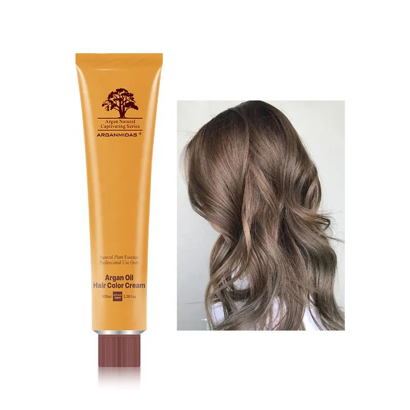 Colore dei capelli Arganmidas marrone castagna tinge capelli grigi per tingere capelli naturali tinture permanenti color crema