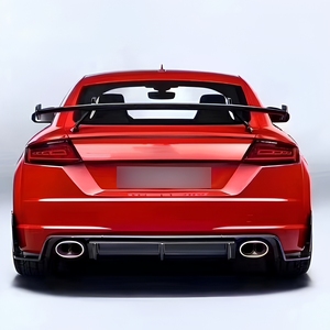 Diffuseur de pare-chocs arrière en fibre de carbone véritable, séparateurs arrière, lèvre de spoiler pour <span class=keywords><strong>Audi</strong></span> <span class=keywords><strong>TT</strong></span> TTS TTRS Mk3 2015-2019, kit carrosserie - Product Image 5