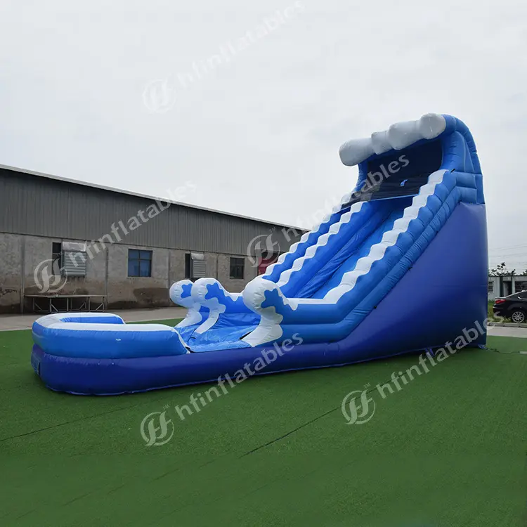 Blue Wave Floating ostacoli piscina commerciale Wet Dry Bouncer Combo scivolo gonfiabile in vendita