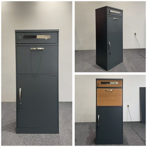 An toàn ngoài trời Hộp Thư Kim loại thông minh Hộp Thư bưu kiện không thấm nước thả hộp giao hàng với khóa chống trộm tài sản cho bài - Product Image 5