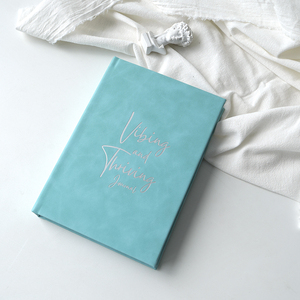 Custom Printing Logo Planner Stationery Business Office Leather <strong>Diary</strong> A5 Guided Hardcover Journal Notebook - Product Image 5