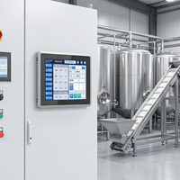 Prix d'usine, PC industriel à écran tactile biométrique personnalisé avec lecteur d'empreintes digitales, 10,1/15/15,6/21/27 pouces, PC industriel avec panneau PoE, IP65 étanche