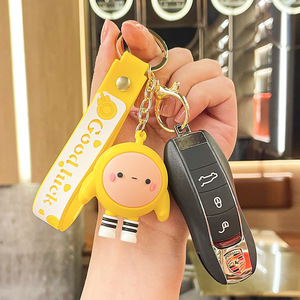 Bán buôn sáng tạo PVC Muối trứng Mặt dây chuyền Keychain phim hoạt hình búp bê thiết kế cho các cặp vợ chồng treo túi Keychain ý tưởng quà tặng - Product Image 3