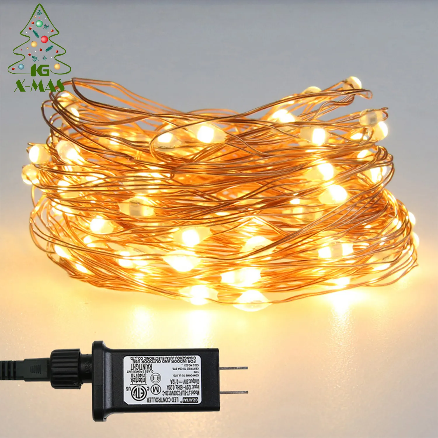 KG Xmas luces de navidad noel 공장 도매 구리 와이어 8 플래시 모드 장식 요정 빛 방수 크리스마스 빛