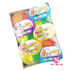 2 trong <span class=keywords><strong>1</strong></span> bán buôn Snack Jelly Pudding Kẹo Ngọt Ngào hỗn hợp hương vị trái cây đầy màu sắc hình tròn thạch - Product Image 6