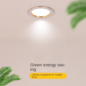 Foco empotrable LED antideslumbrante tricolor comercial de 7W, foco ajustable para techos de casas u hoteles, potencia de 15W - Product Image 5