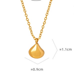 Water Drop O-shaped <b>Chain</b> Necklace <b>Titanium</b> Steel 18k Gold Colorless and Versatile Collar <b>Chain</b> Jewelry Gold Plated Jewelry 2026 - Product Image 4