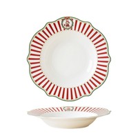 Auf Lager Großhandel Weihnachts-Keramik-Geschirr Spitzen-Tiermotiv Niedliches Kleines Bären-Design Mikrowellengeeignete Suppenschüsseln Kaffeetassen Salatschüsseln