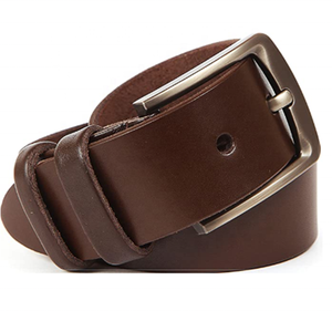 पूर्ण अनाज भारी शुल्क चमड़े पुरुषों ठोस चमड़े के सामान के लिए बेल्ट पुरुषों की बेल्ट - Product Image 1